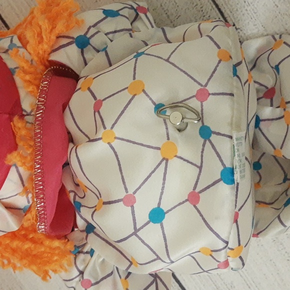 It’s A Small World Musical Wind Up Moving Head Clown 80s White Pink Orange Blue - Picture 8 of 14